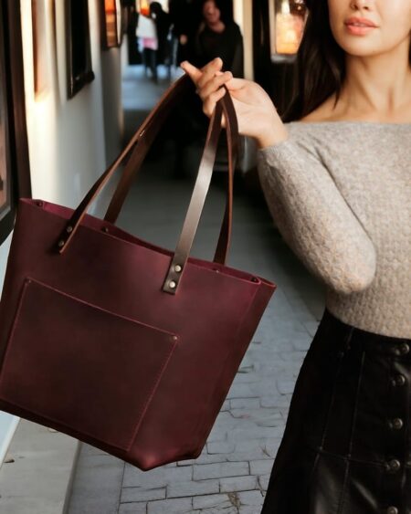 Genuine Leather Tote Bag Stylish & Durable for Everyday Use