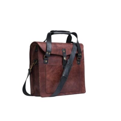 Leather Tote Handbag for Men Messenger and Travel