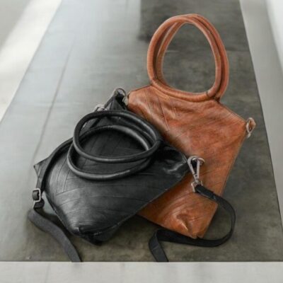 Leather Tote Bag with Zipper 2