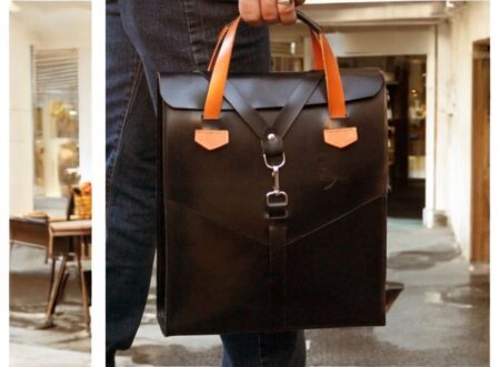 Men's Leather Tote Bag for Work, Laptop & Shoulder Bag