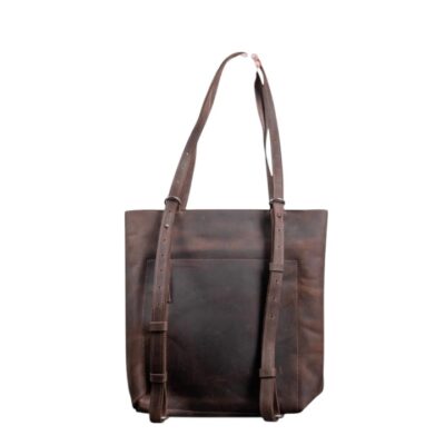 Leather Work Tote Handbag Large Laptop Bag with Shoulder Strap