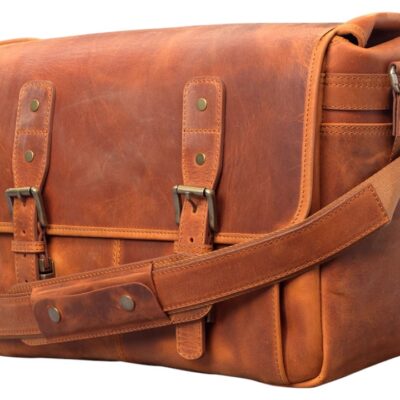 Fashionable Leather Notebook Messenger