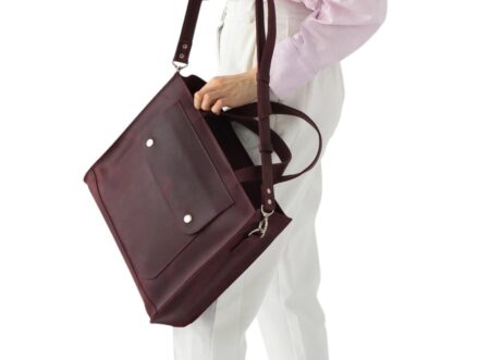 Leather Work Bag for Women