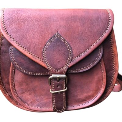 Valentine’s leather saddle bag