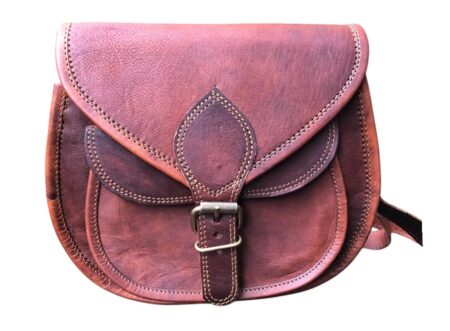 Valentine’s leather saddle bag