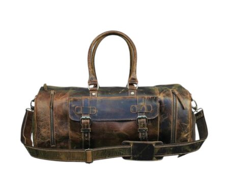 buffalo leather duffle bag