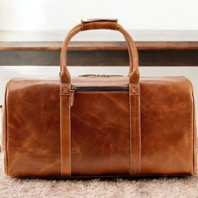 Buffalo Leather Duffel Bag – Classic Design