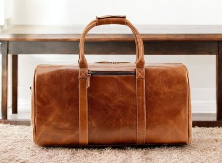 Buffalo Leather Duffel Bag – Classic Design