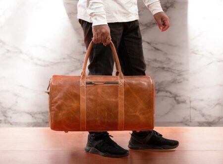 Buffalo Leather Duffel Bag – Classic Design