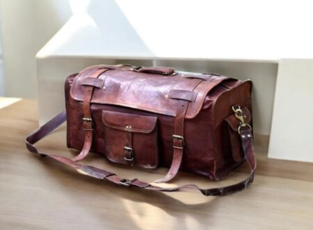 coach leather duffle bag