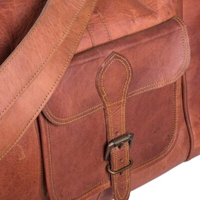 oversized leather duffle bag