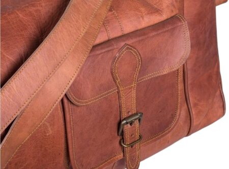 oversized leather duffle bag