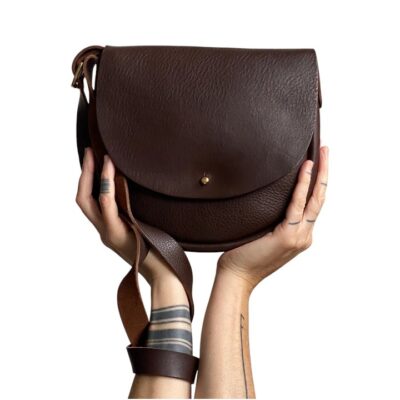 saddle leather purse