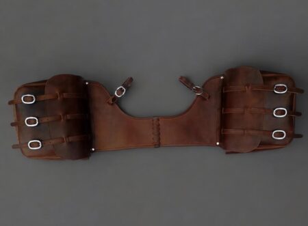 vintage leather horse saddle bags