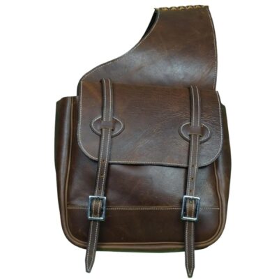 western leather saddle bags