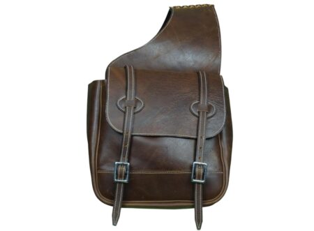 western leather saddle bags